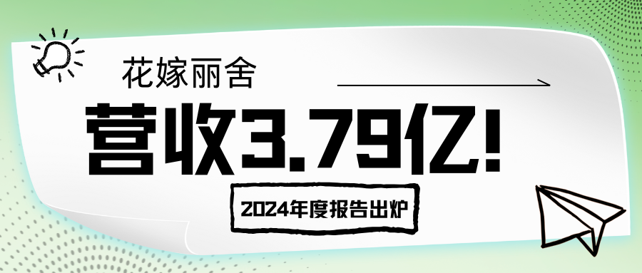 营收3.79亿！花嫁丽舍2024年度报告出炉