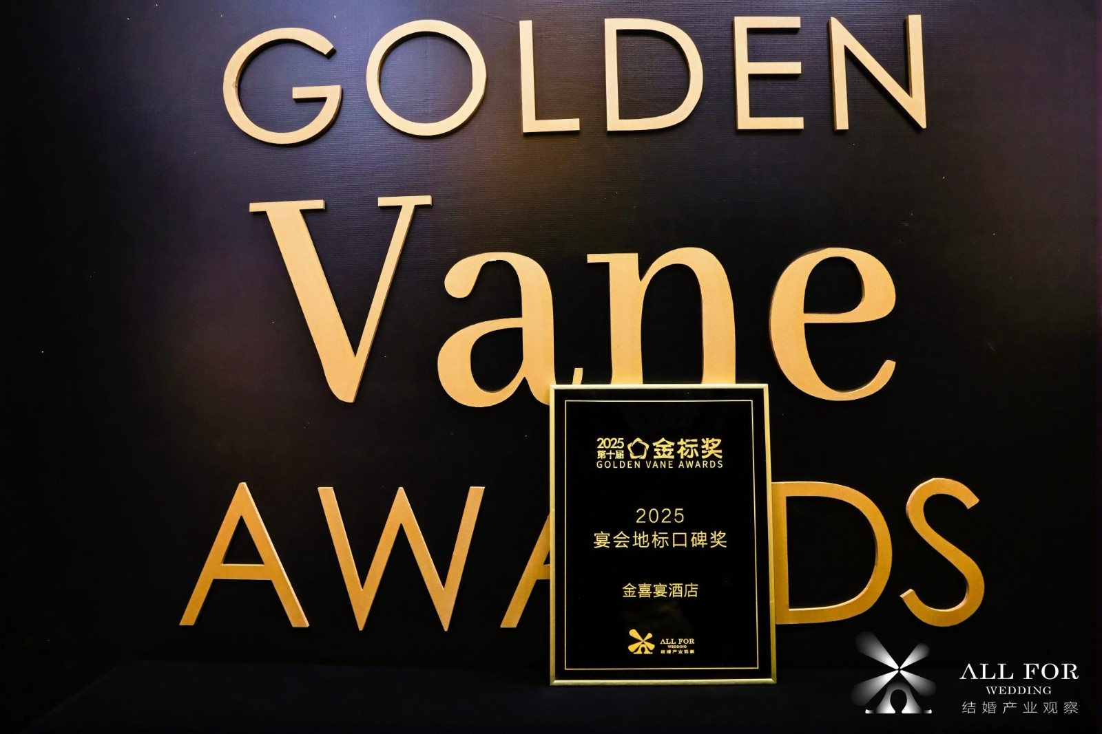 金喜宴酒店，荣获“2025宴会地标口碑奖”