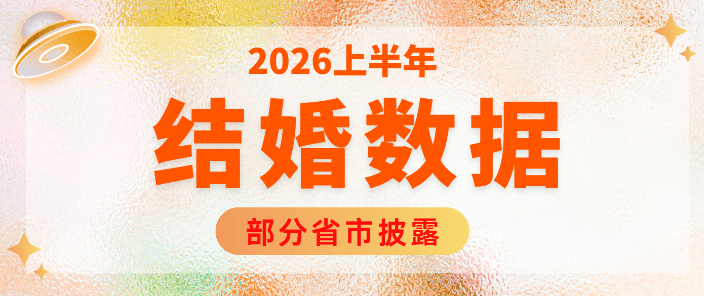 根据披露数据，多数省市结婚登记数均为2020年以来最低值，仅广东相对稳定，安徽结婚登记数5年缩水47%。