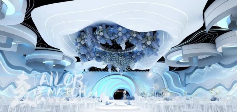 婚礼堂发布：5大蓝色系婚礼堂设计大赏  第5张