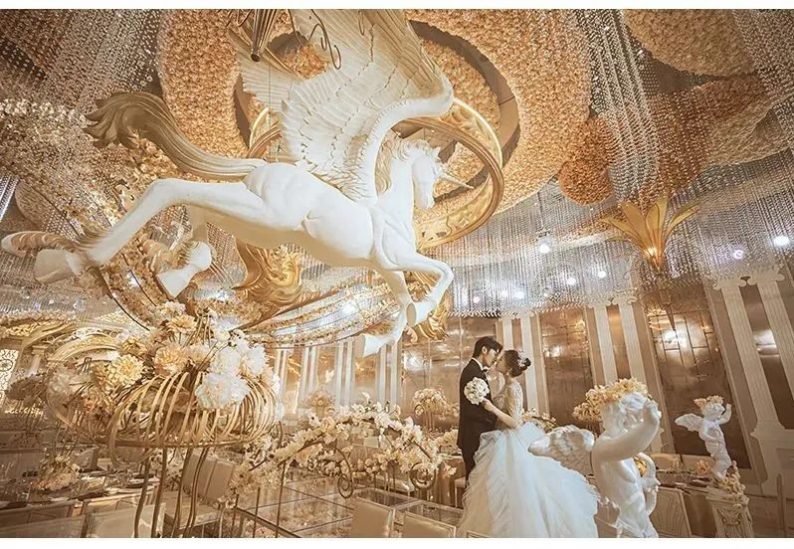 婚礼堂发布：花嫁丽舍最新宴会厅《天空之城》  第10张