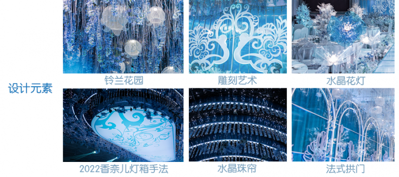 婚礼堂发布：蓝色系宴会厅【薄雾蓝心】设计解读  第3张