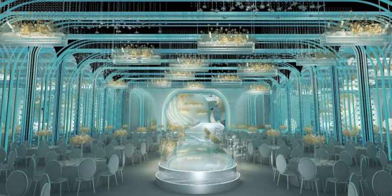 婚礼堂发布：南通圣维雅全新顶级宴会厅【晶镜廊亭】  第2张
