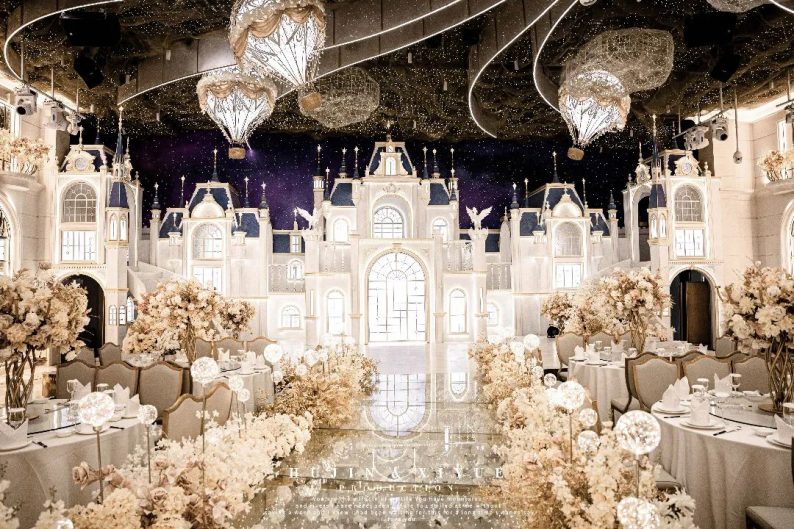 婚礼堂发布：湖锦酒楼​梦幻城堡厅设计解读  第1张